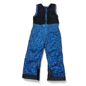 NWT Arctix Toddler Snow Bib Ski Pants 3T 3T Blue Pixel Print Fleece Lined